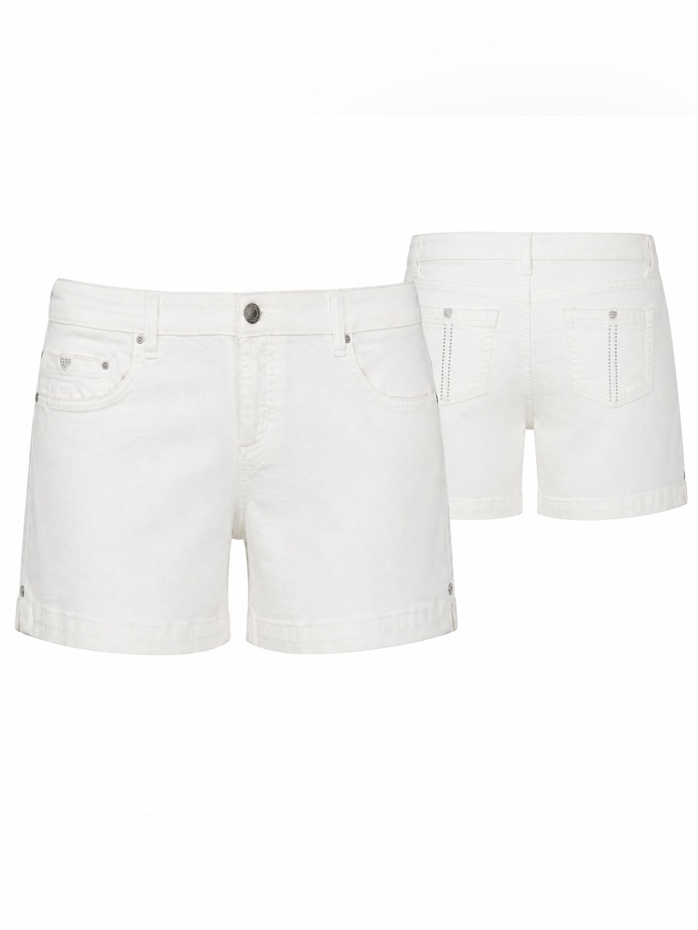 Bandolino White Denim bedazzled Shorts